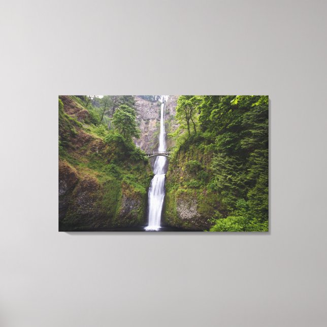 Toile Latourell Falls & Bridge Columbia River Gorge (Recto)