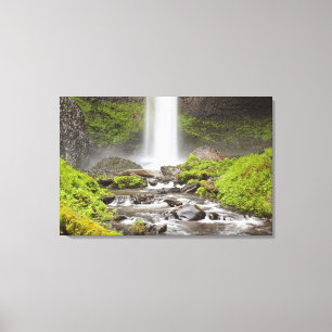 Toile Latourell Falls, Columbia River Gorge, Oregon,
