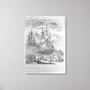 Toile L'atterrissage de La Salle dans le Texas