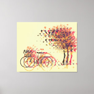 Toile L'automne laisse les arbres #3