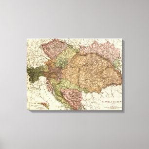 Toile L'Autriche-HungaryPanoramic MapAustria-Hongrie