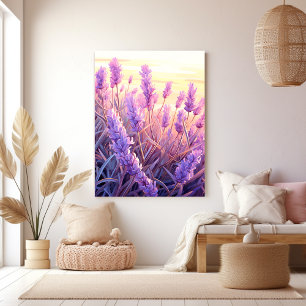 Toile Lavender Field Sunshine