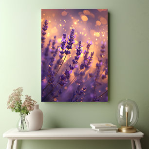 Toile Lavender Night Lights Photographie