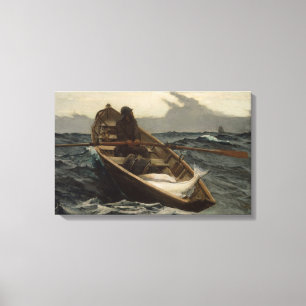 Toile L'avertissement de brouillard (par Winslow Homer)