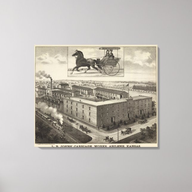 Toile LB Johns' Carriage Works, Abilene, Kansas