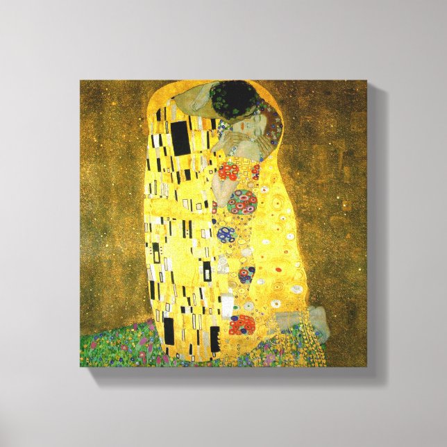 Toile Le baiser de Gustav Klimt (Recto)