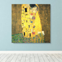 Le baiser de Gustav Klimt, Art Nouveau Vintage