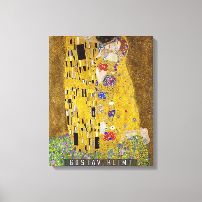Toile Le baiser - Gustav Klimt (Recto)