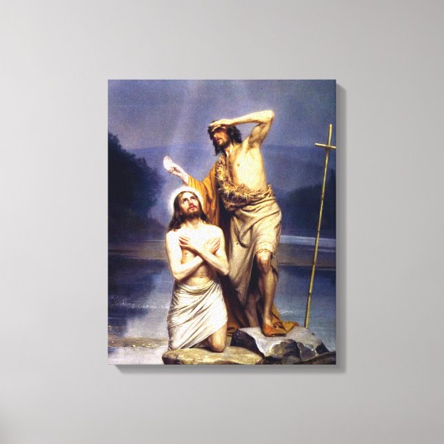 Toile Le baptême du Christ (Recto)