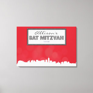 Toile Le bat mitzvah CLASSIQUE de barre de BROADWAY