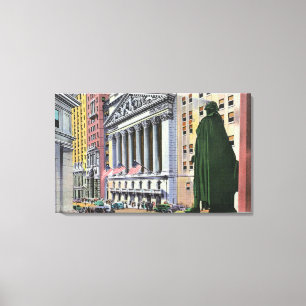 Toile Le bâtiment de Bourse de New York