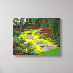 Toile Le beau parc fleurit la photo