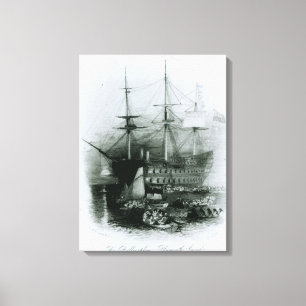 Toile Le Bellerophon au bruit de Plymouth