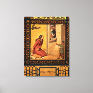 Toile Le bien et le mal : Dédain, 1832 (détail de 89709)