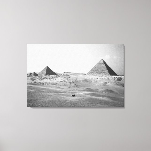 Toile Le Caire Égypte, Pyramides de Gizeh (Recto)