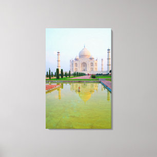 Toile Le calme et la tranquillité du célèbre Taj Mahal a