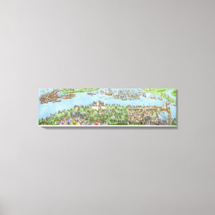 Toile Le campement des forces anglaises