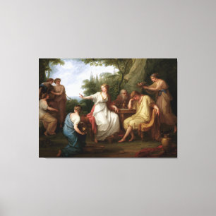 Toile Le chagrin de Telemachus par Angelika Kauffmann
