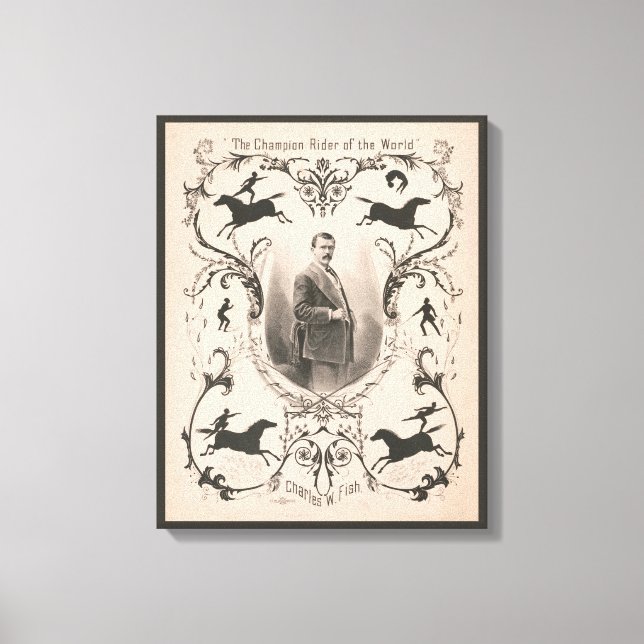 Toile Le Champion Du Monde, Charles W. Fish. (Recto)