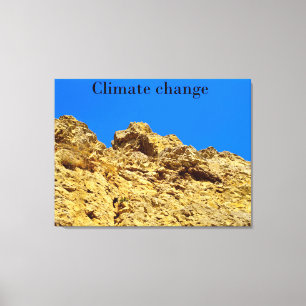 Toile Le changement climatique s'occupe de l'environneme