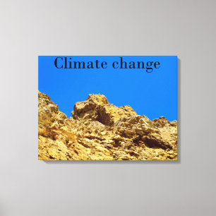 Toile Le changement climatique s'occupe de l'environneme
