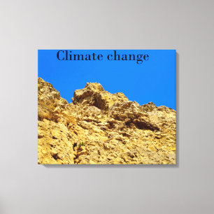 Toile Le changement climatique s'occupe de l'environneme