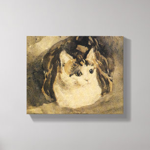 Toile Le chat (par Gwen John)