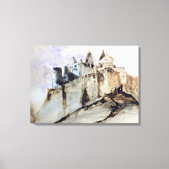Toile Le château de Vianden, 1871 (Recto)