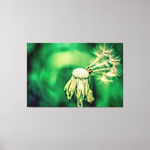 Toile Le chef vert amusant floral
