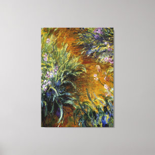 Toile Le chemin à travers les Irises