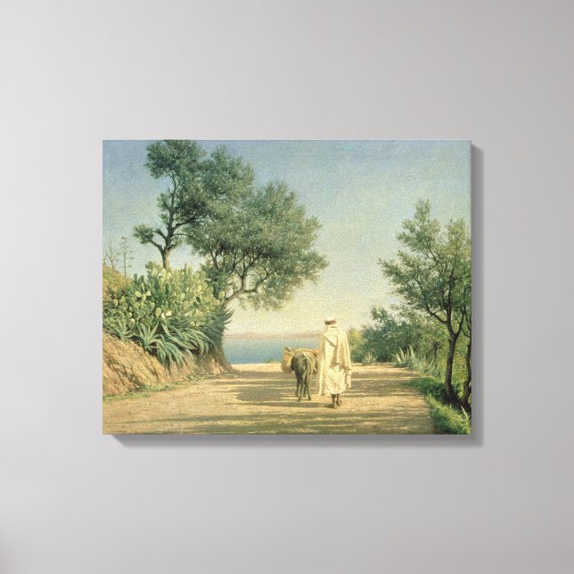 Toile Le chemin de la mer, Algérie, 1883 (Recto)