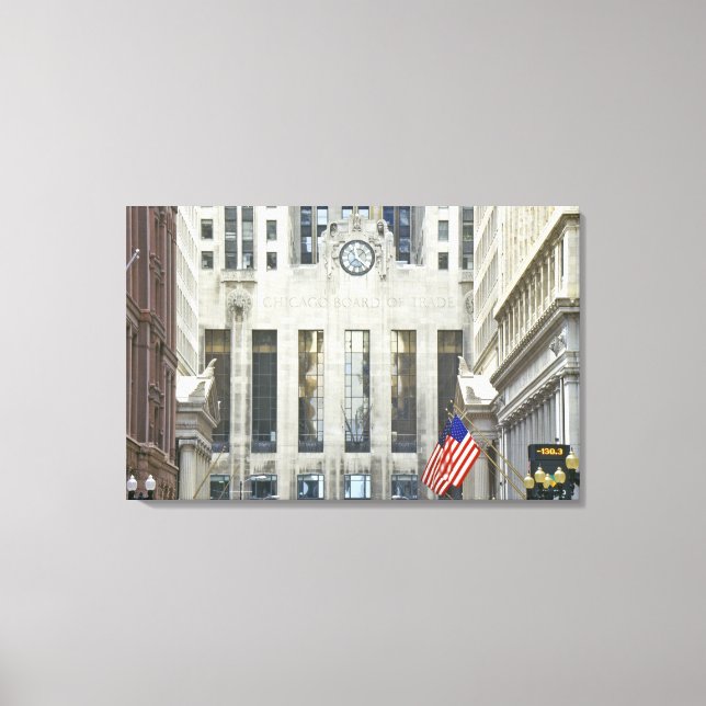 Toile Le Chicago Board of Trade, Chicago, Illinois (Recto)