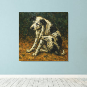 Toile Le Chien Errant, Dans Le Style De Bonnard