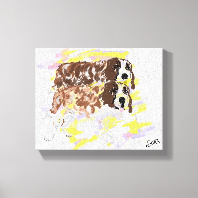 Toile Le chien est dans le vent (Recto)