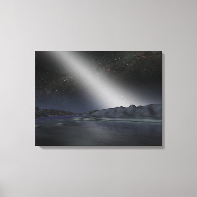 Toile Le ciel nocturne d'une hypothétique planète alien (Recto)
