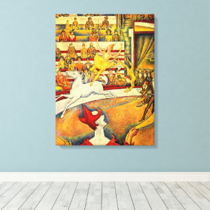 Toile Le Cirque par Georges Seurat, Vintage Fine Art