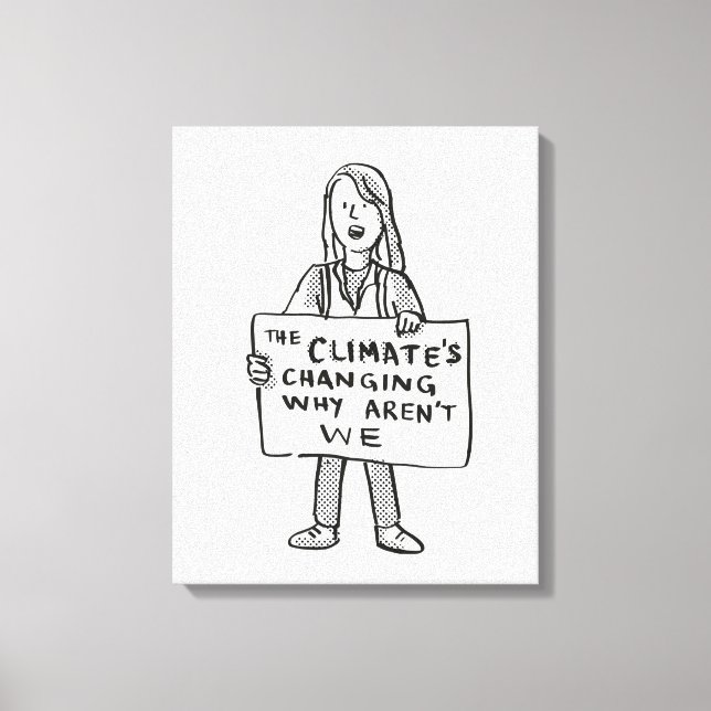 Toile Le climat change pourquoi nous ne sommes pas (Recto)
