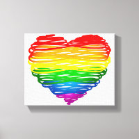 Le cœur arc-en-ciel de SlipperyJoe griffonné tourb