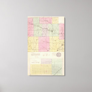 Toile Le comté de Barber et Hazelton, le Kansas