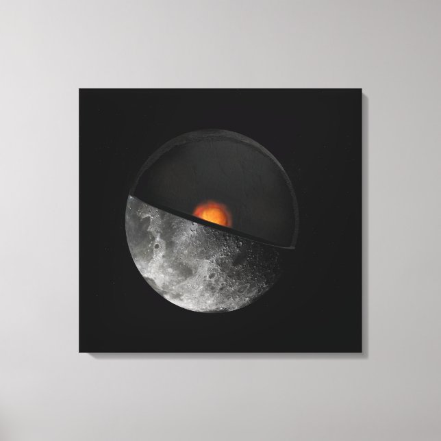 Toile Le concept de l'artiste montrant un noyau interne  (Recto)