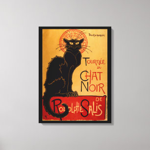 Toile Le Conversation Noir de Steinlen