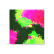 Le côté plus lumineux - Vert rouge violet Abstrait