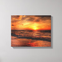 Le coucher de soleil le plus parfait à la plage