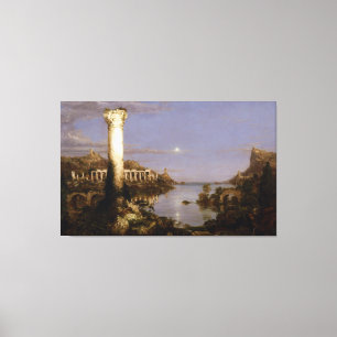 Toile Le cours de l'empire : Désolation par Thomas Cole