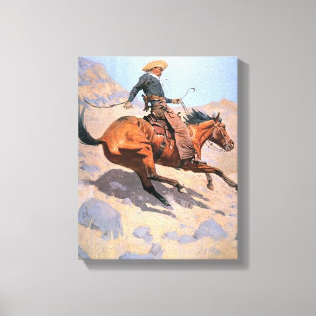 Toile Le Cowboy (huile sur toile) (Recto)