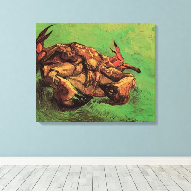 Toile Le crabe sur son dos par Vincent van Gogh (Insitu (Plancher de Bois))