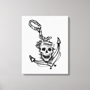 Toile Le crâne et l'Ancre des Goonies