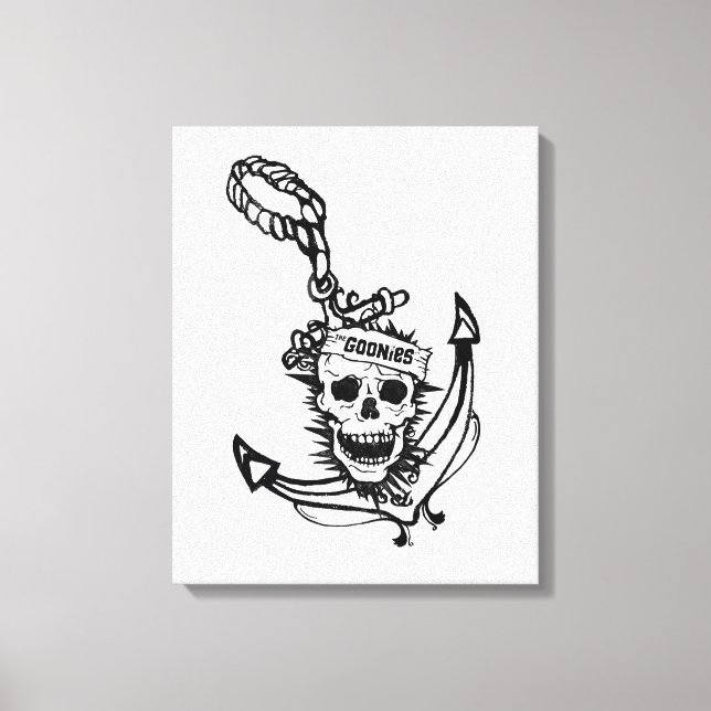 Toile Le crâne et l'Ancre des Goonies (Recto)