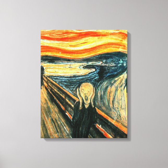 Toile Le cri d'Edvard Munch (Recto)