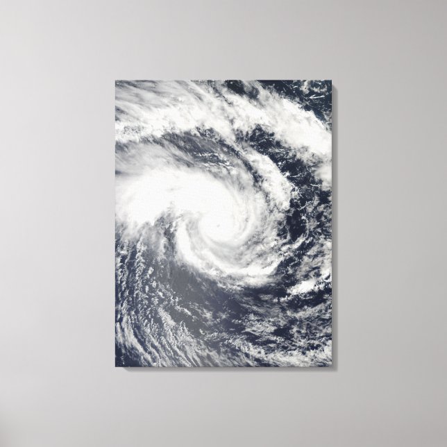 Toile Le cyclone tropical Edzani dans l'Oce du Sud de l' (Recto)